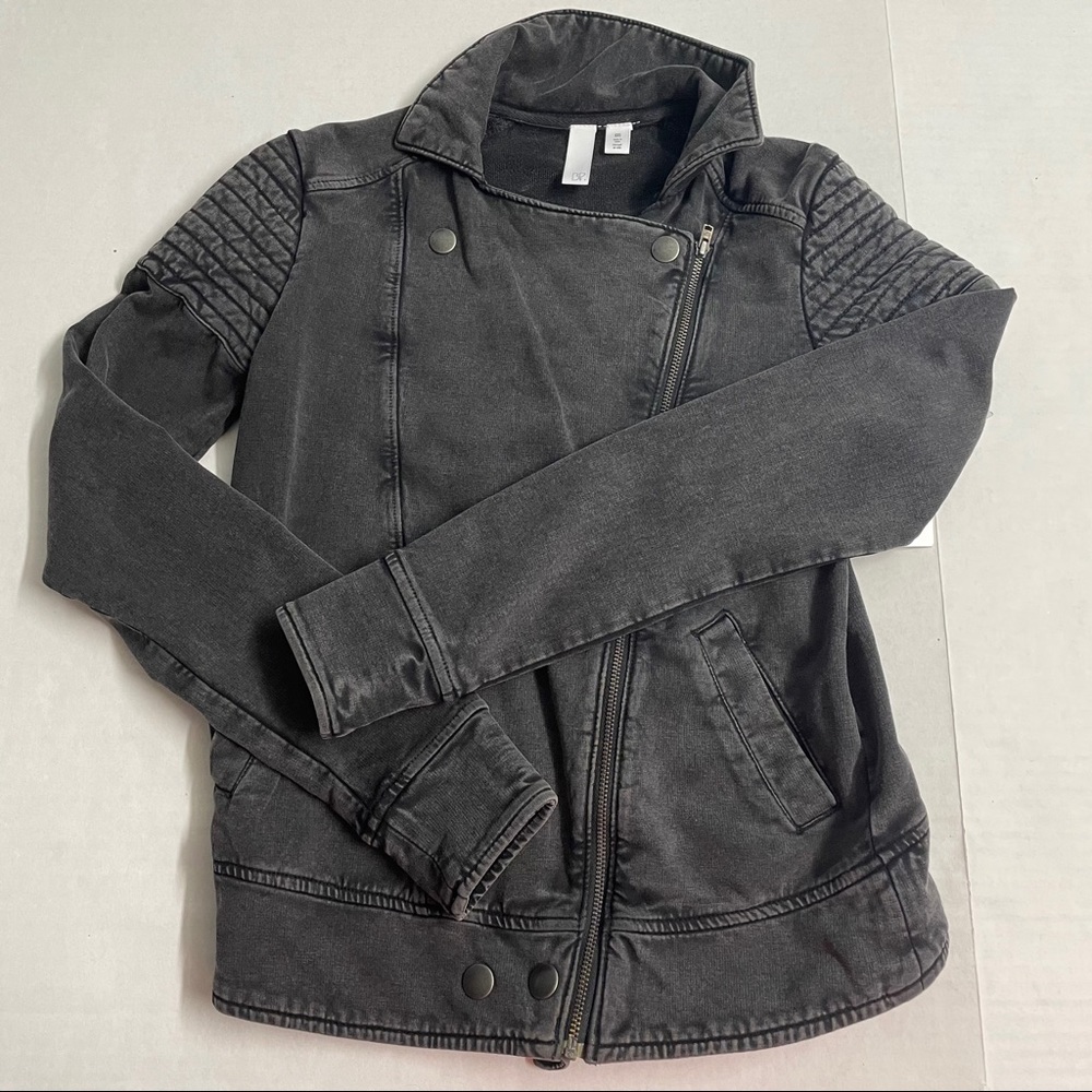 Black jacket leather style BP Nordstrom XXS gray